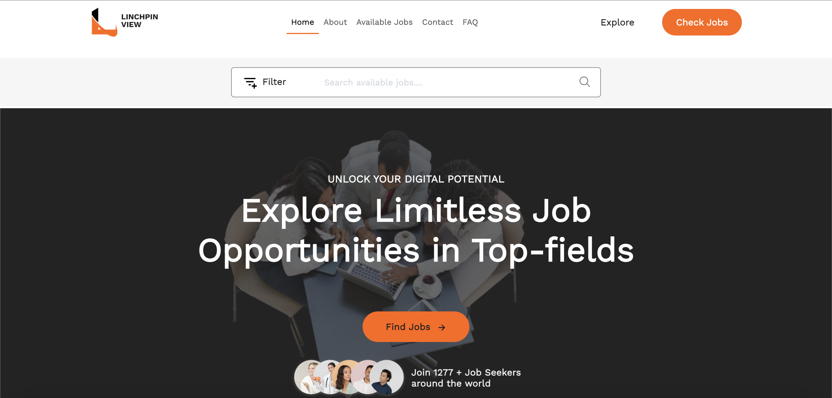 Linchpinview Landing Page